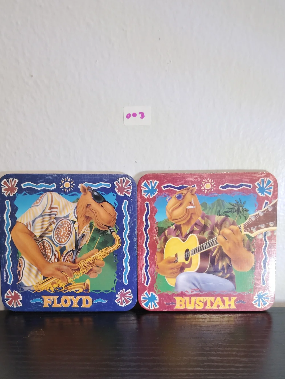 Vintage Floyd & Bustah Camel Drink Coasters